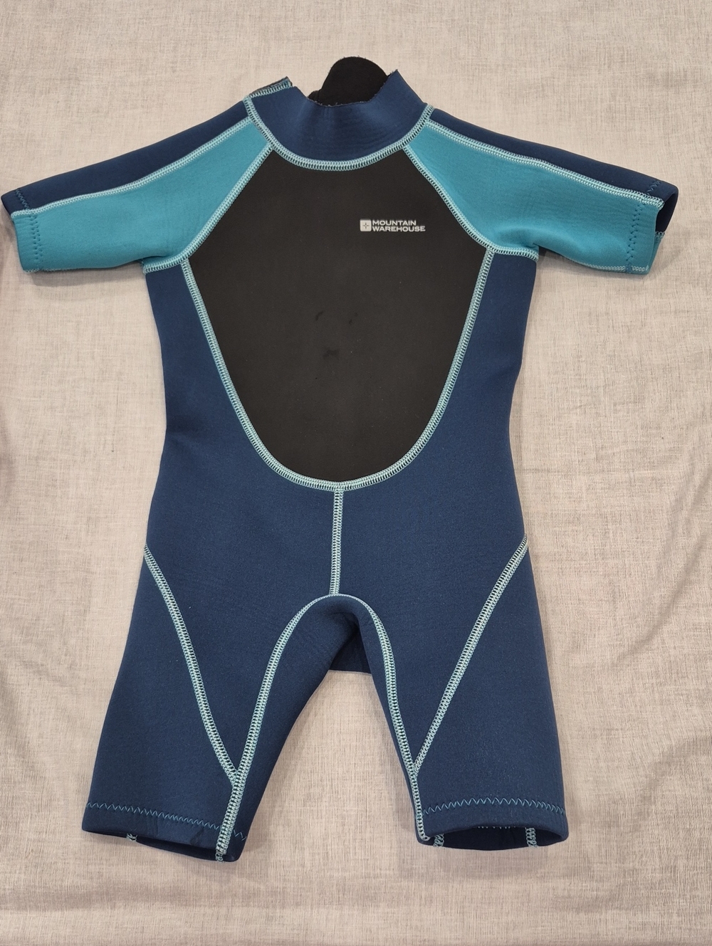 Mountain Warehouse Kids Navy & Teal Shorty Wetsuit